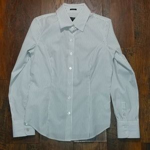 Talbot's Stripe Shirt, Color-Multicolor, Size- 2